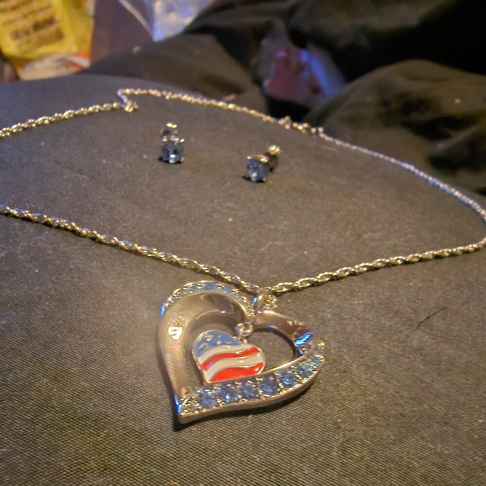 Jewelry - silver, blue & red